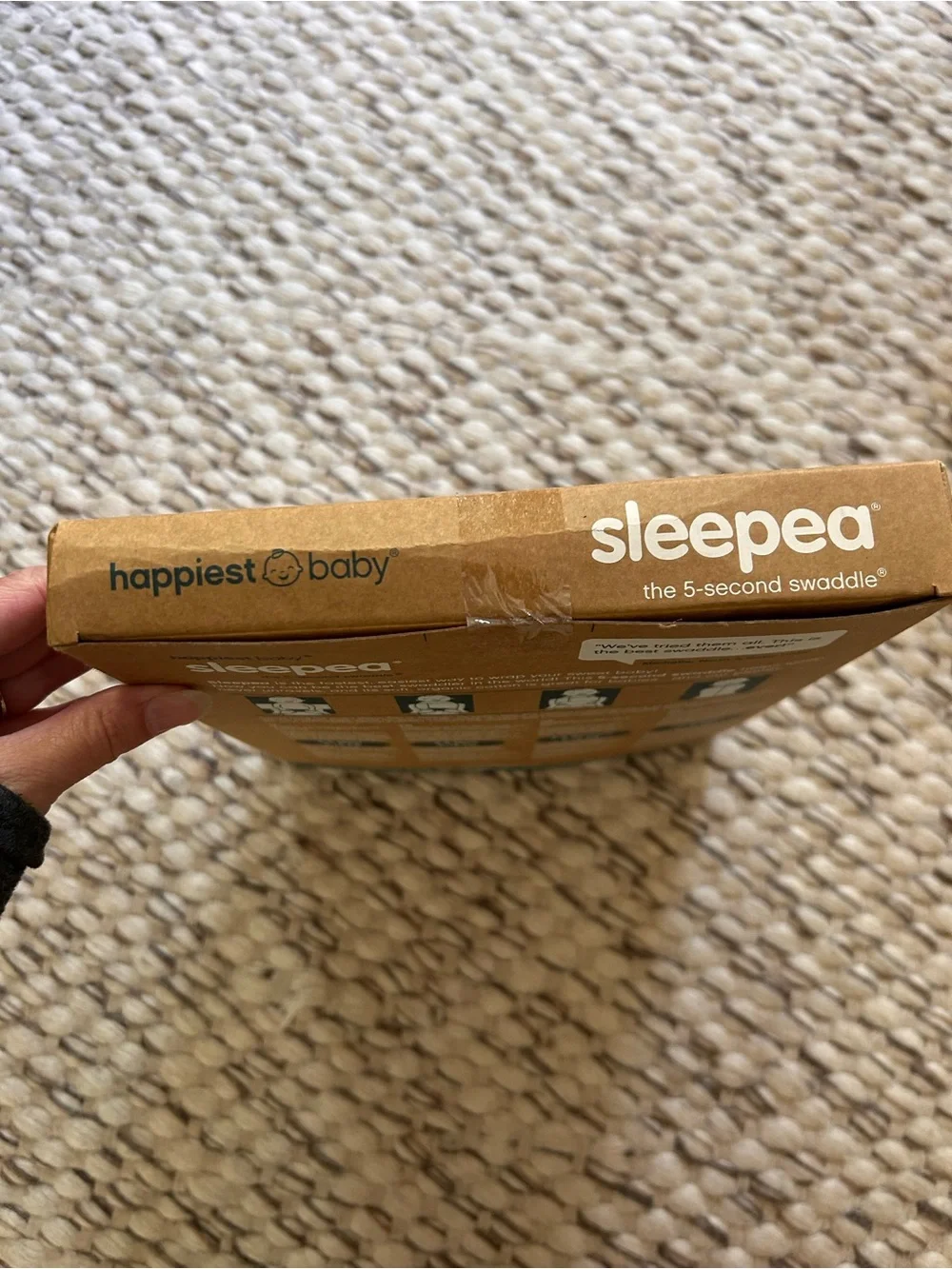Happiest Baby Sleepea 5-Second Swaddle Organic Cotton Large 4-6 Months New